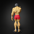 Baki Hanma 3D printed action figure back