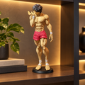 Baki Hanma 3D printed action figure shelf view