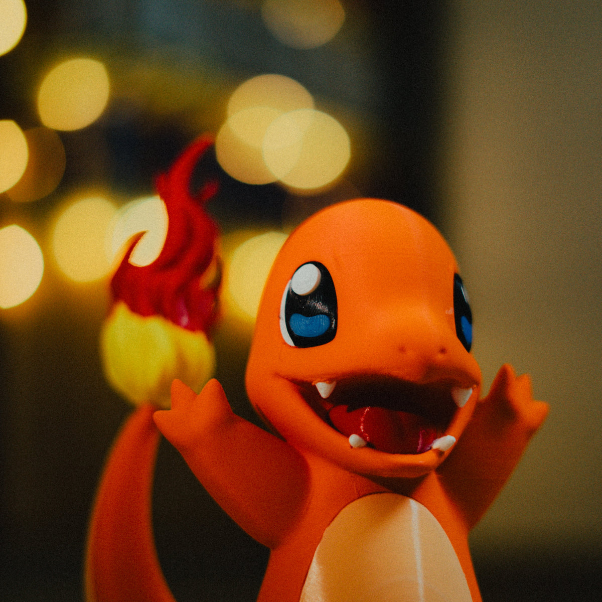 Charmander inspired 3D printed figure front view