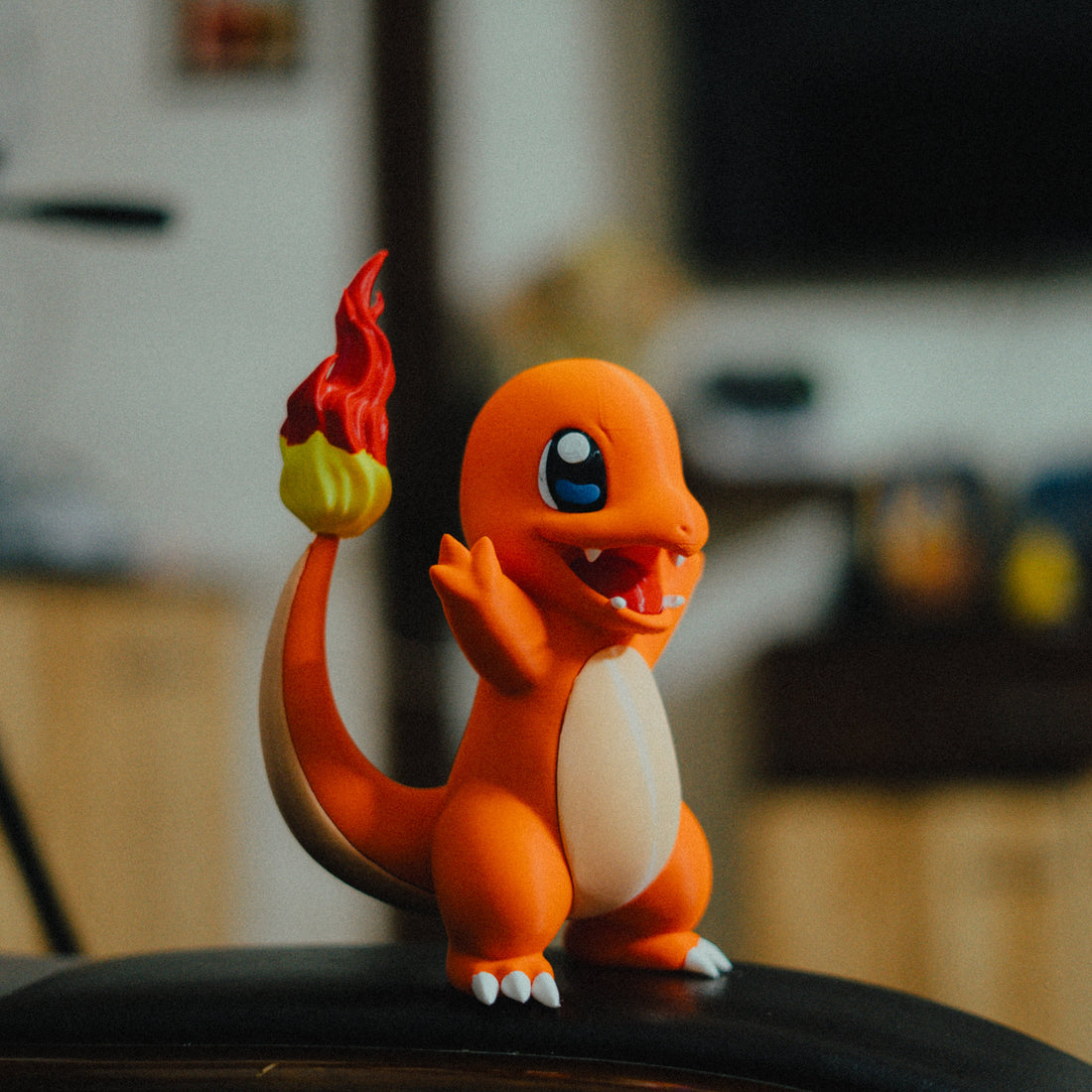 Charmander inspired 3D printed figure front view