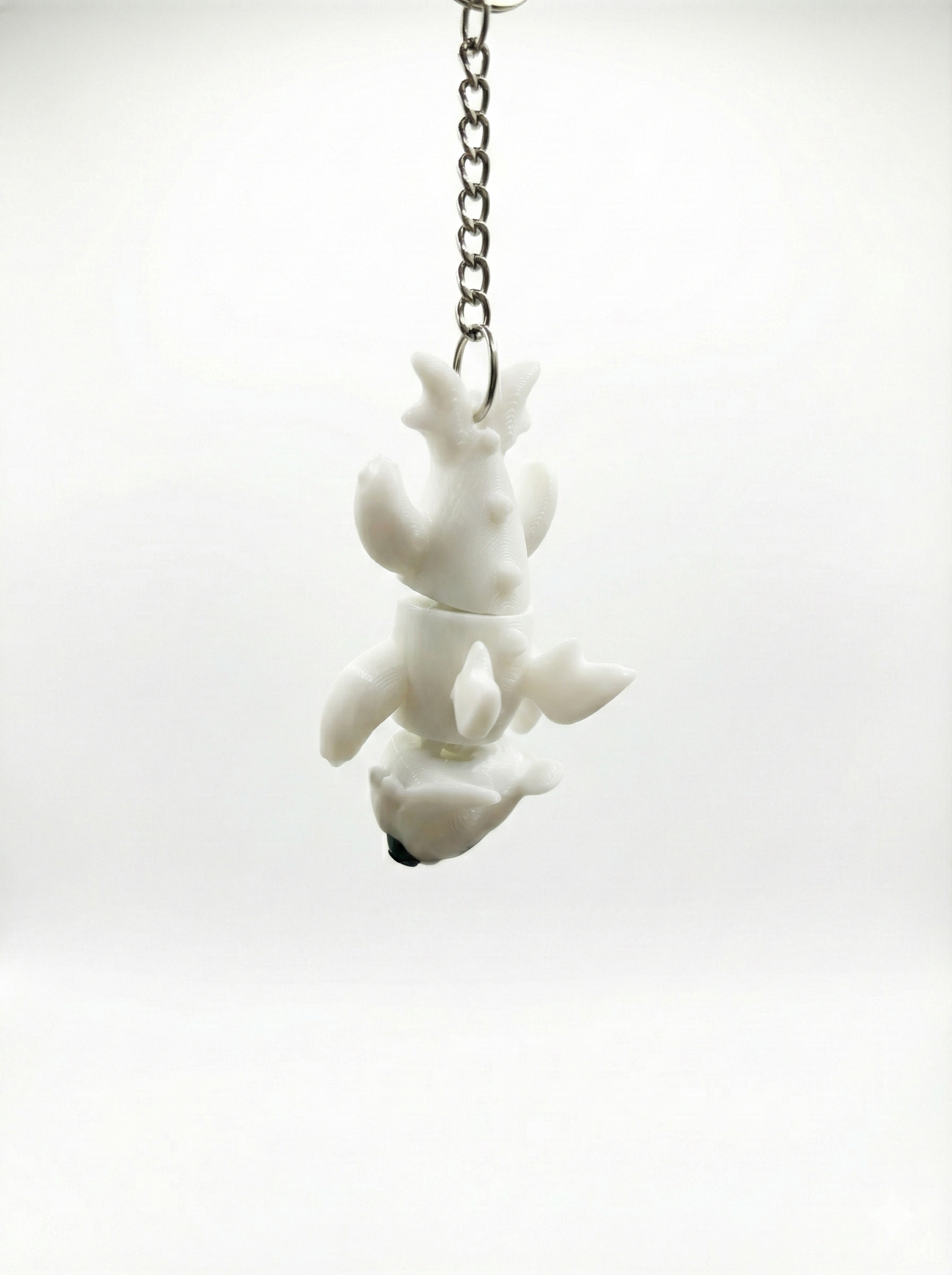 🐉 Light Fury Keychain | 3D Printed Dragon Keyring | How to Train Your Dragon Collectible