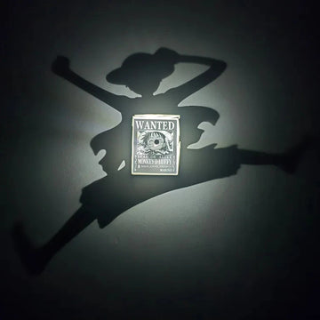 Monkey D. Luffy inspired LED shadow wall lamp