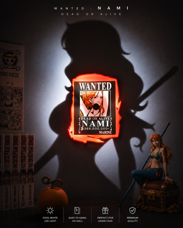 Nami Cat Burglar inspired LED shadow wall lamp