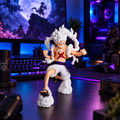 Gear 5 Luffy inspired 3D printed action figure desk view