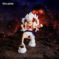 Gear 5 Luffy inspired 3D printed action figure hero image