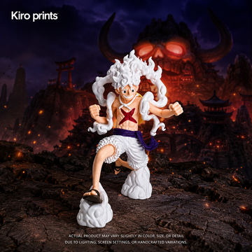 Gear 5 Luffy inspired 3D printed action figure hero image