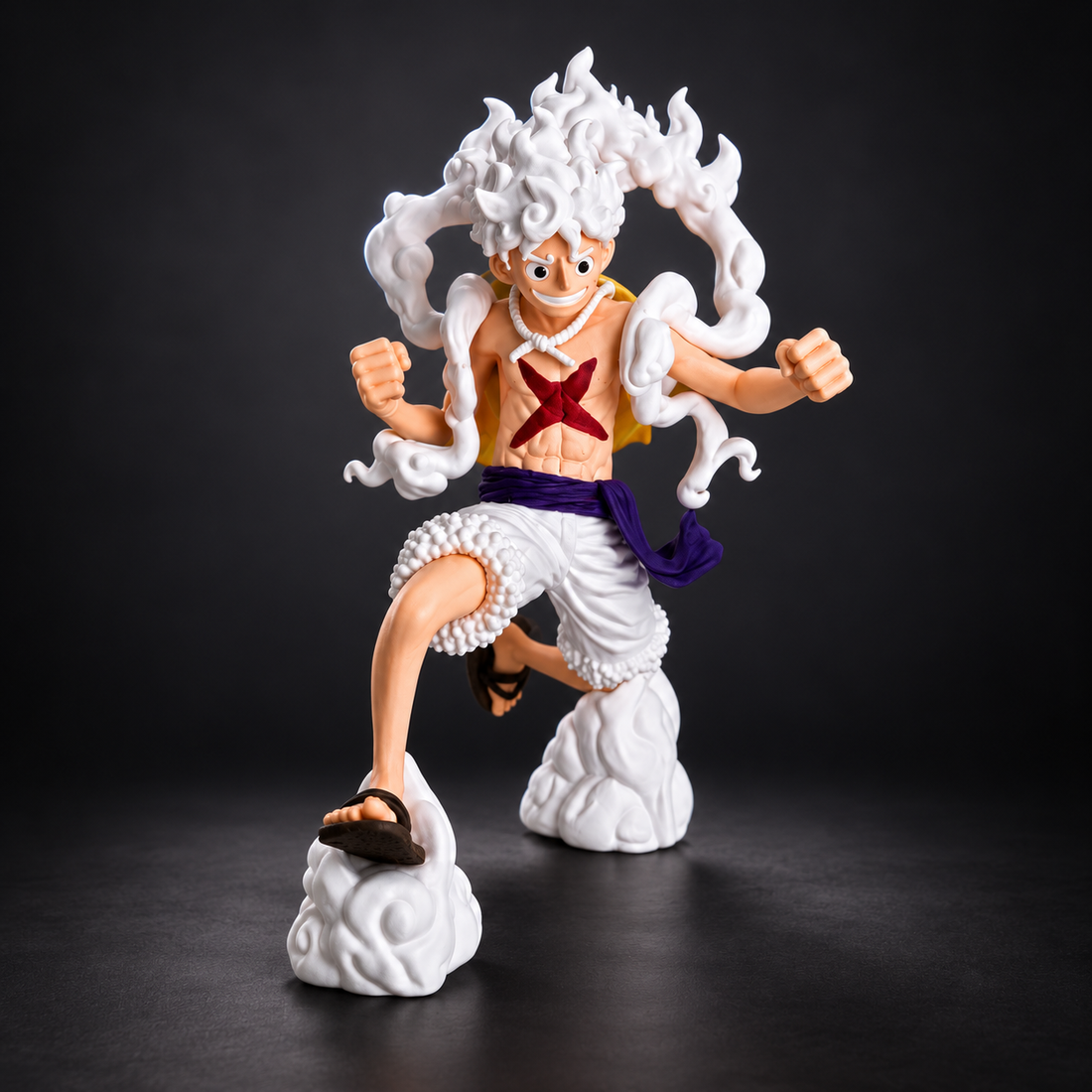 Gear 5 Luffy inspired 3D printed action figure hero image