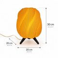 Modern spiral 3D printed table lamp