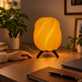 Modern spiral 3D printed table lamp