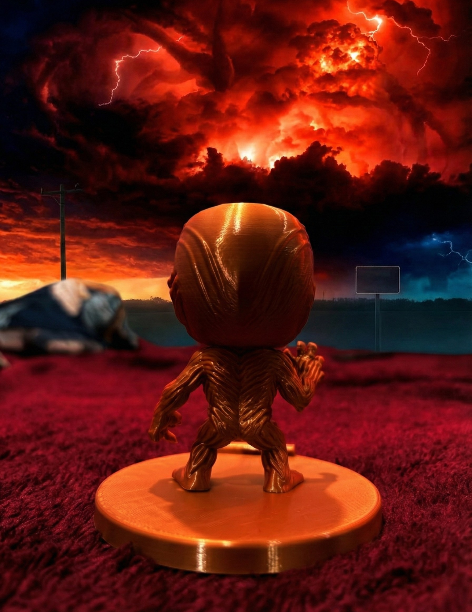 3D Printed Vecna Action Figure | Stranger Things Horror Collectible Showpiece